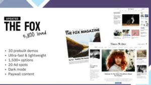The Fox - Minimal News Magazine WordPress Theme