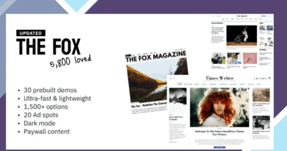 The Fox - Minimal News Magazine WordPress Theme