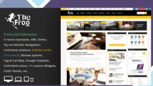 The Frog - Creative News / Blog Magazine and Front-end Submission WP Theme