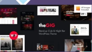 The Gig - Stand-up Club and Night Bar WordPress Theme