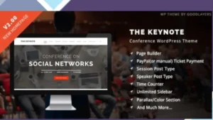 The Keynote - Conference / Event / Meeting WordPress Theme