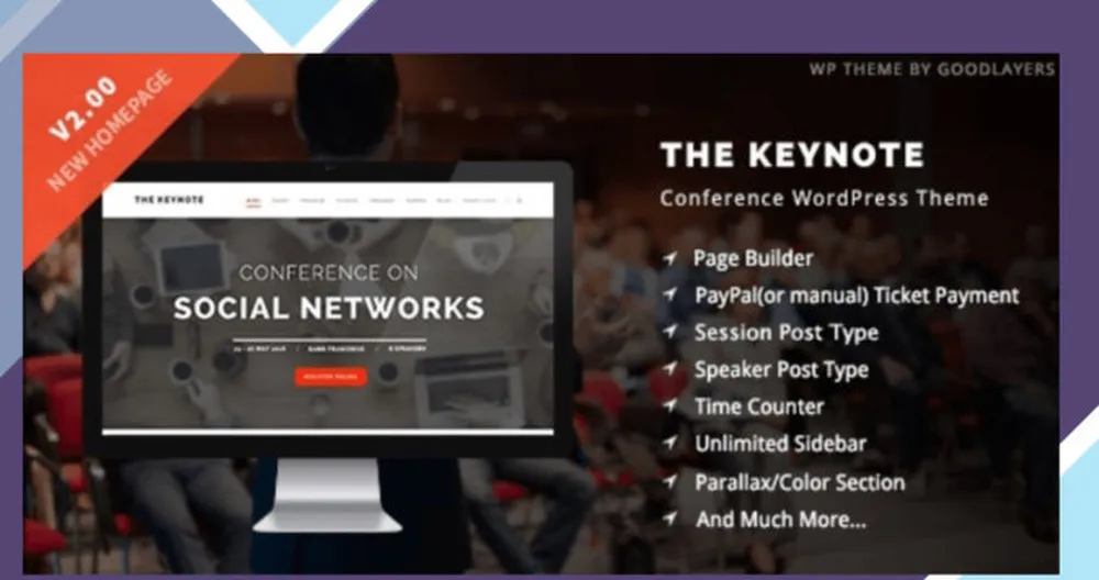 The Keynote - Conference / Event / Meeting WordPress Theme