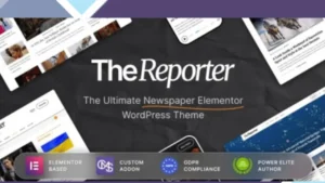 The Reporter - Newspaper Editorial WordPress Theme
