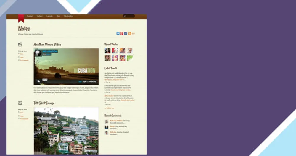 Themify Notes WordPress Theme