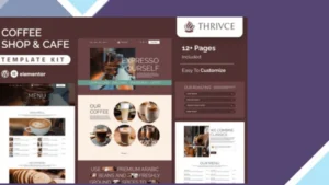 Thrivce - Coffee Shop and Cafe Elementor Template Kit