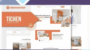 Tichen - Modern Kitchen Elementor Template Kit