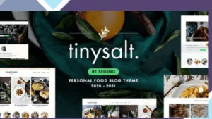 TinySalt - Personal Food Blog WordPress Theme