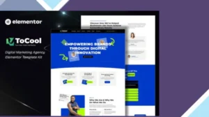 Tocool - Digital Marketing Agency Elementor Template Kit