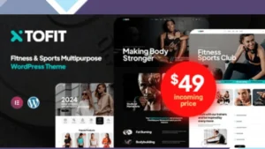 Tofit - Fitness and Gym WordPress Theme