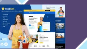 Tokoklin - Cleaning Service Business Elementor Template Kit