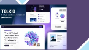 Tolkio - AI Virtual Assistance App Elementor Template Kit