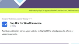 Top Bar for WooCommerce