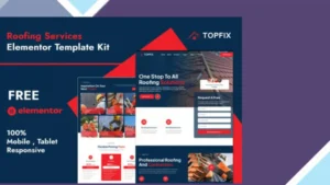 Topfix - Roofing Services Elementor Template Kit