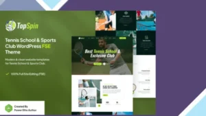 TopSpin - Tennis School and Sports Club WP Theme