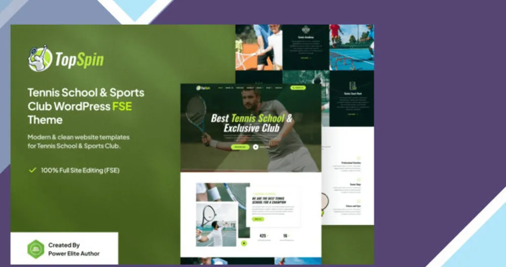 TopSpin - Tennis School and Sports Club WP Theme