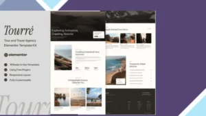 Tourre - Travel and Tour Agency Elementor Template Kit