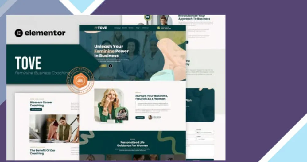 Tove - Feminine Business Coaching Elementor Template Kit