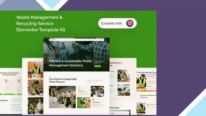 Tracyle - Waste Management and Recycling Service Elementor Template Kit