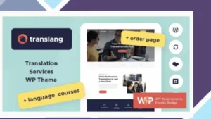 Translang - Translation Services and Language Courses WordPress Theme