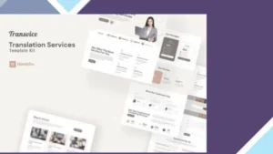 Transvice - Translation Website Elementor Template Kit