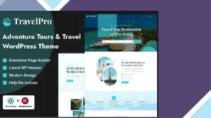 TravelPro - Tours and Travel Agency WordPress Theme