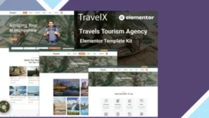 TravelX - Travels Tourism Agency Elementor Template Kit