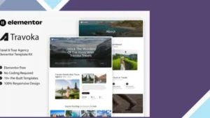 Travoka - Travel and Tour Agency Elementor Template Kit