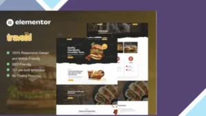 Travood - Food Truck and Street Food Elementor Pro Template Kit