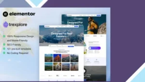Trexplore - Travel and Tour Agency Elementor Pro Template Kit