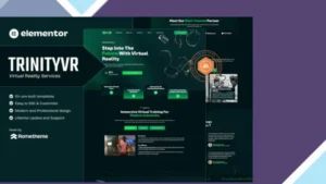 TrinityVR - Virtual Reality Services Elementor Template Kit