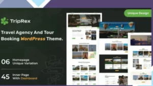 TripRex - Travel Agency and Tour Booking WordPress Theme