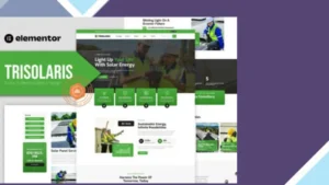 Trisolaris - Solar and Renewable Energy Elementor Template Kit