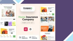 Truspax - Insurance Agency Elementor Template Kit