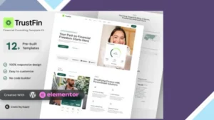 TrustFin - Financial Consulting Elementor Template Kit