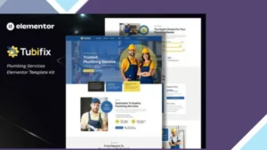Tubifix - Plumbing Services Elementor Template Kit