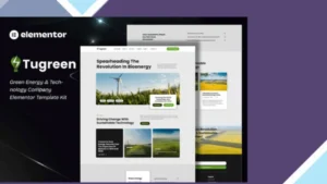 Tugreen - Green Energy and Technology Company Elementor Template Kit