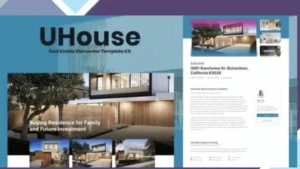 UHouse - Real Estate Elementor Template Kit