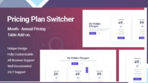 Ultimate Pricing Plan Switcher Addon for Elementor