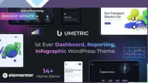 Umetric - WordPress Dashboard, Reporting and Infographic Theme