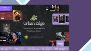 Urban Edge - Barbershop and Tattoo Studio Theme