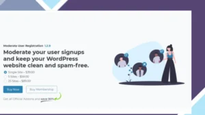 UsersWP Moderate User Registration