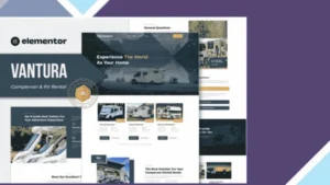 Vantura - Campervan and RV Rental Elementor Template Kit