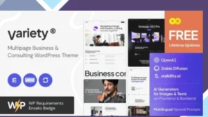 Variety - Multipage Business and Consulting WordPress Theme