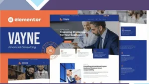 Vayne - Financial Consulting Elementor Template Kit
