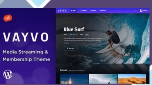 Vayvo - Media Streaming and Membership WordPress Theme