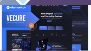 Vecure - Cyber Security Services Elementor Template Kit