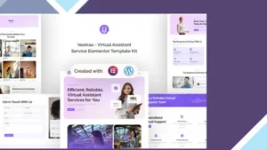 Veetraa - Virtual Assistant Service Elementor Template Kit
