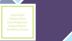 Vegan Food Organic Store Theme