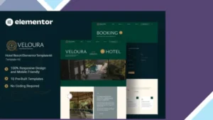 Veloura - Hotel Resort Elementor Template Kit