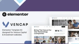 Vencap - Venture Capital and Investment Elementor Template Kit